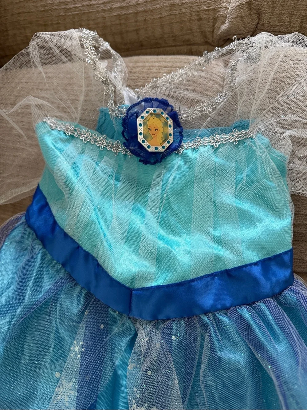 Disney Blue and Aqua Princess Elsa Costume Dress 4-6x